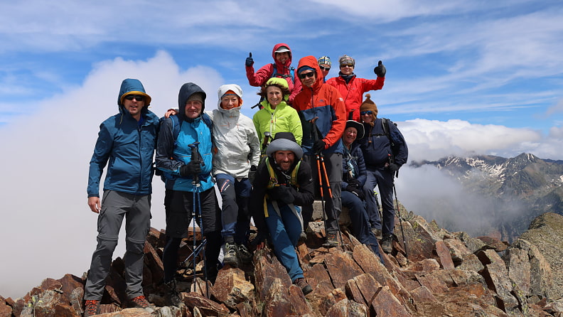 Etappe 3: Schließlich erreichen wir den höchsten Punkt unserer Tour, den Pic de Certascan (2853 m).