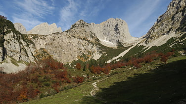 Blick zum Ellmauer Tor und Fleischbank