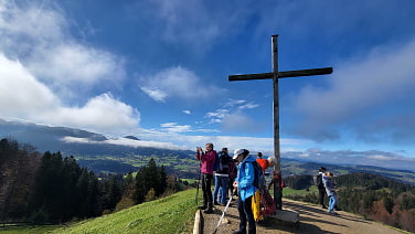 Sonne am Hündle Gipfel