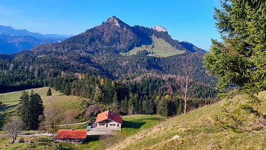 Rückblick beim Weiterweg zur Wagneralm und Wasserwand ...