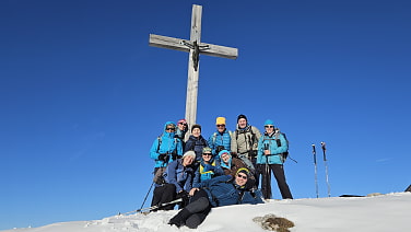 Am Gipfel der Hochries (1569m)