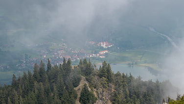 vernebelter Blick nach Schehdorf