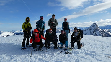 Am Gipfel des Floch (2057 m) im Hintergrund der große Rettenstein