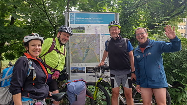 Start am Deutschen Museum, 562km haben wir noch vor uns